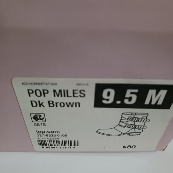 Pop dark brown boots nwt - Picture 4 of 5